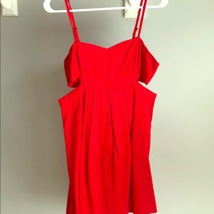 Red summer dress